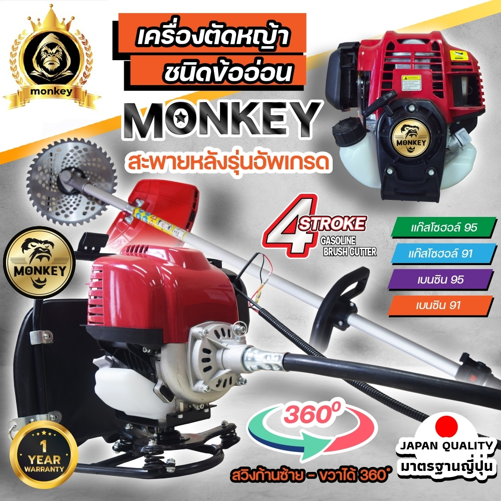 เครื่องตัดหญ้าข้ออ่อน เครื่องตัดหญ้าสะพายหลัง Nippon GX35 4จังหวะ มาตรฐานการผลิต Japan แถมฟรี ใบวงเด
