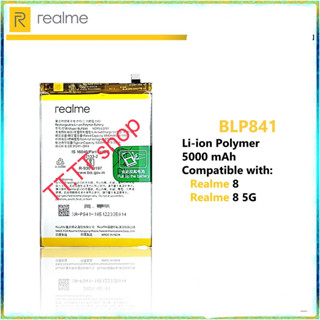 แบตเตอรี่ OPPO Realme 8 / realme 8 5G RMX3085 BLP841 5000mAh รับประกัน 3 เดือน