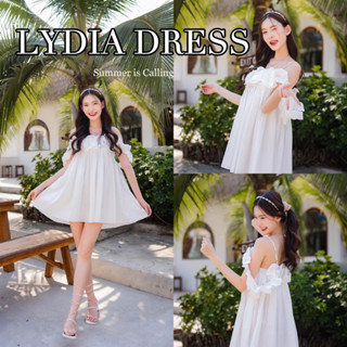 🌸 LYDIA WHITE DRESS 🌸 เดรสโอเวอร์ไซต์ พริ้วสวย