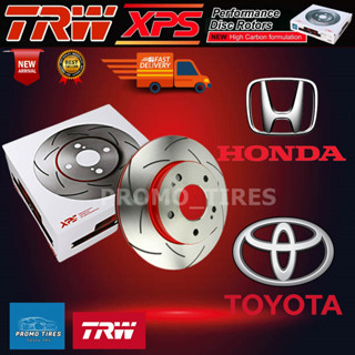 🔥ถูกที่สุด🔥 TRW XPS จานเบรค 1 คู่ TOYOTA HONDA NISSAN MAZDA ISUZU SUBARU MITSHUBISHI HYUNDAI FORD SUZUKI พร้อมส่ง