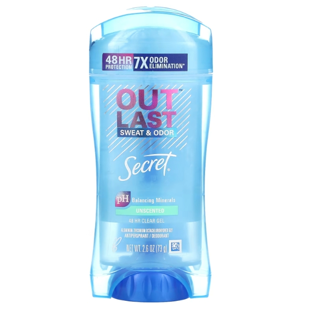 Secret Outlast Clear Gel Antiperspirant Deodorant for Women, Sport Fresh,  2.6 oz 