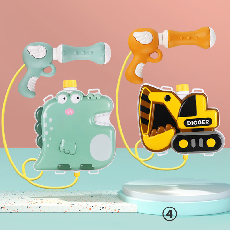 🐱‍🏍ปืนฉีดน้ำไดโนเสาร์  ปืนฉีดน้ำเด็ก  ปืนฉีดน้ำเป้การ์ตูน ขนาด - รูปที่ 2