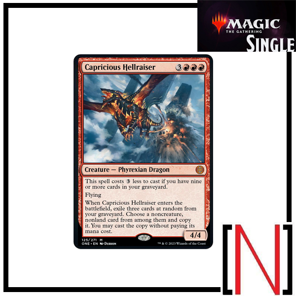 [MTG][Single][ONE] Capricious Hellraiser ระดับ Mythic [ภาษาอังกฤษ]