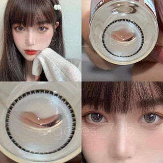 ✨ Gray ขนาดตาโต (Bigeyes) ☀️กรองแสง uv เลนส์แท้จดทะเบียนถูกต้อง ผ่านอย.ไทย บิ๊กอายสีเทา✔️