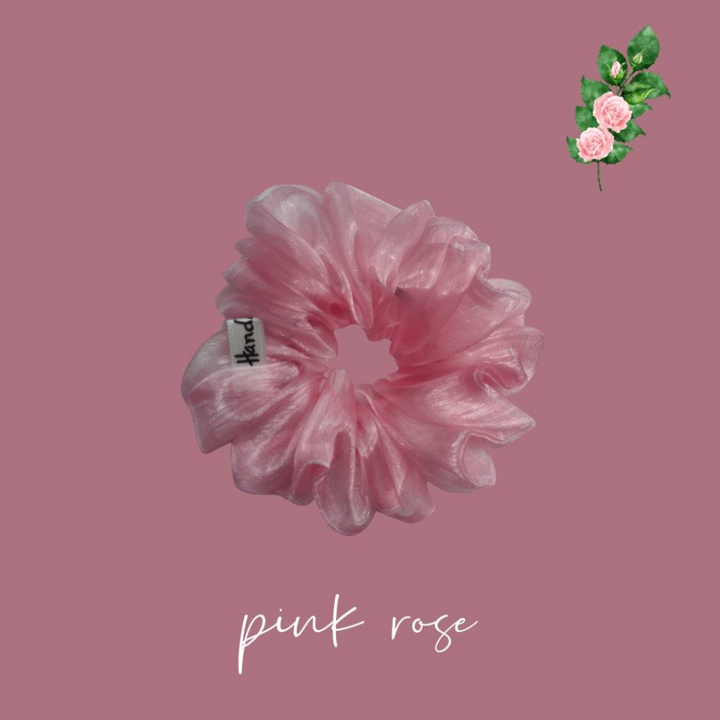 ยางรัดผม Sunny Scrunchies  (Large ) Collection Rose