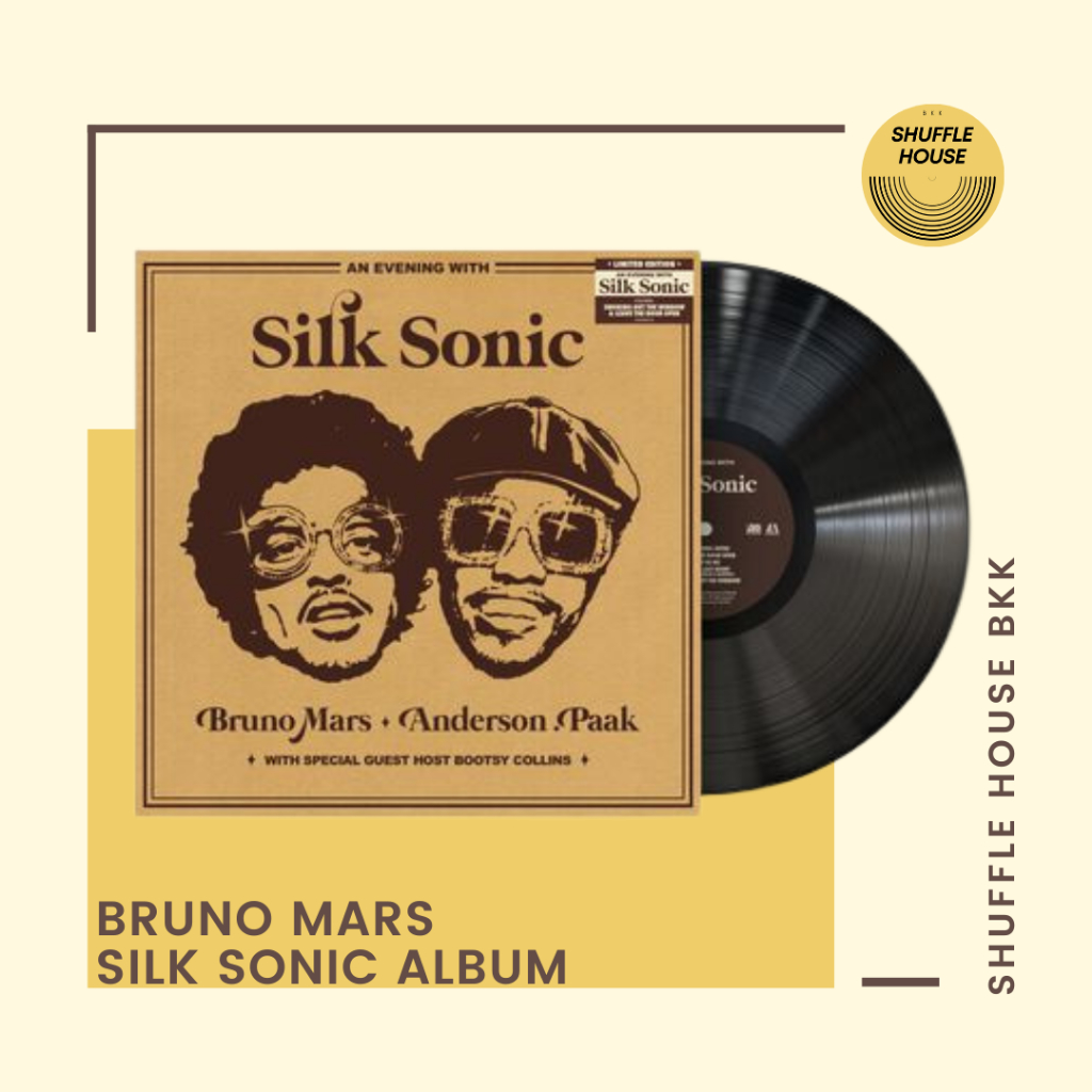 (พร้อมส่ง_จัดส่งฟรี) Bruno Mars An Evening With Silk Sonic Vinyl แผ่นเสียง/แผ่นไวนิล/แผ่นใหม่ซีล