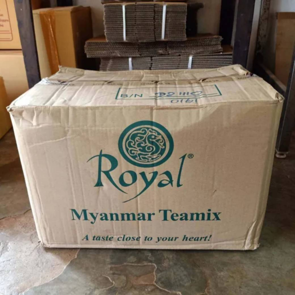 ชาพม่า ชานมสูตรเข้มข้น Royal Myanmar Tea Mix (ยกลัง 30 ห่อใหญ่) ชานมสำเร็จรูป 3 in 1 (Halal Food) ชาซอง ชานม กลิ่นหอมมาก