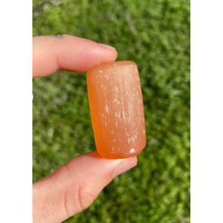 1 pc Natural Polished orange selenite tumble / Top High Quality Stone / Pocket Stone Healing Chakra.