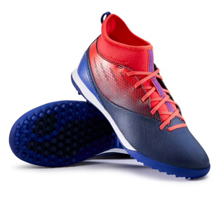 รองเท้าฟุตบอลหุ้มข้อสำหรับเด็กรุ่น Agility 500 TF (สีน้ำเงิน) ของ KIPSTA แท้