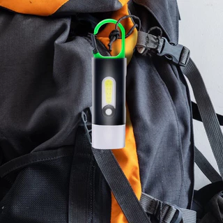 ไฟฉายแรงสูง ขนาดเล็ก แบบพกพา / พวงกุญแจชาร์จ USB ไฟทํางาน / LED ไฟฉายกันน้ํา สําหรับตั้งแคมป์กลางแจ้ง WH-901