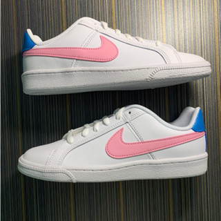 （ของแท้ 100 %）Nike Court Royale (GS) Retro รองเท้าลำลอง ขาว ชมพู ฟ้า