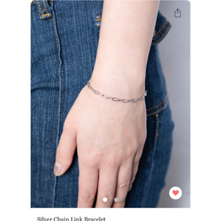 พร้อมส่งจากไทย Brandy Melville Silver Chain Bracelet สร้อยข้อมือ