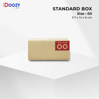 กล่องไปรษณีย์ ขนาด 00 (9.7x14x6 ซม.) แพ็ค 20 ใบ กล่องพัสดุ กล่องฝาชน Doozy Pack ถูกที่สุด!