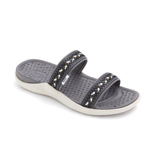 SCHOLL Sand III Massage Sandals รองเท้าแตะ Grey สกอล์ เพื่อสุขภาพ ผู้หญิง แท้