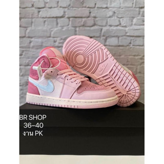 Nike Air Jordan 1 Mid Pink (size36-40) Pink