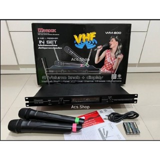 ไมค์ลอยคู่ YUGO รุ่น YG - 2268 สัญญาณ VHF ระบบ Wireless / WM-600ไมค์ไร้สาย ไมโครโฟน ไมค์