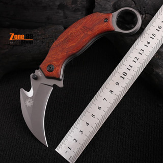 มีดพับ Derespina Knives Karambit x52 ใบมีด 6.3cm สแตนเลส มีดควงเดินป่าแคมป์ปิ้ง