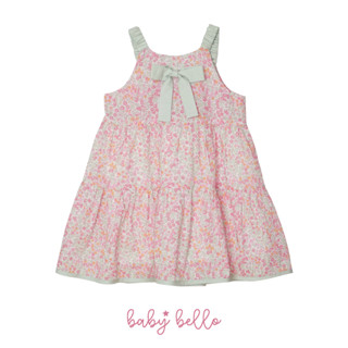 BABY BELLO - Melody Dress pink เดรสแขนกุดสีชมพู