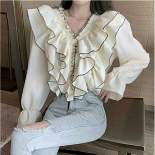 เสื้อ แต่งฟรุ้งฟริ้ง งานนำเข้า อก 38