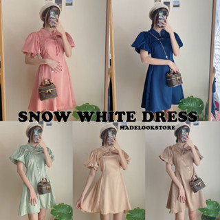 Snow white dress เดรสสั้น แขนบอลลูน ใส่ออกงานได้ค่ะ