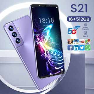 โทรศัพท์มือถือ samsung s21 โทรศัพท์ (ของเเท้100%) โทรศัพท์ 12GB+512GB โทรศัพท์มือถือราคาถูก 5G โทรศัพท์ Smart phone