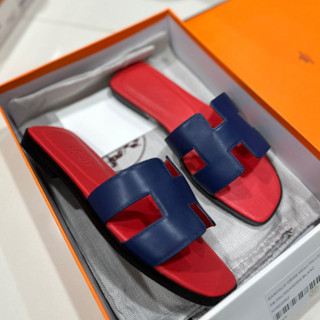 รองเท้าแตะ HERMES SANDAL leather มาเเล้ว   series code ทุกคู่  งานออริโรงงานสวย