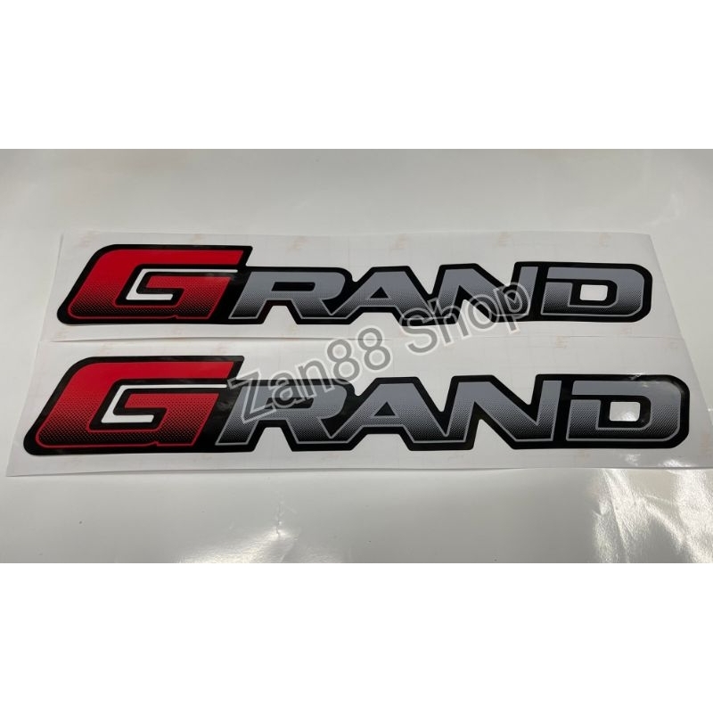 สติ๊กเกอร์ดั้งเดิม GRAND สำหรับติดข้างท้ายรถกระบะ MG Extender