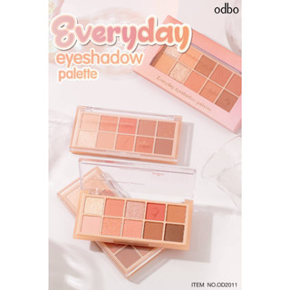 OD2011 ODBO(โอดีบีโอ) Everyday eyeshadow palette พาเลทอายแชโดว์ 10 สี เม็ดสีแน่น เนื้อเนียนละเอียด ติดทนนาน