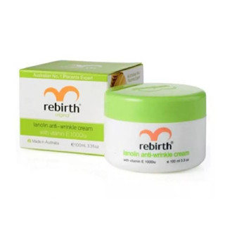 ครีมรกแกะ REBIRTH lanolin anti-wrinkle cream with vitamin E ขนาด 100 ml**ของแท้ 100%