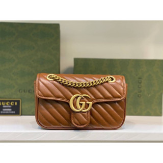 กระเป๋าสะพาย GG Marmont ขนาด 22 cm Hiend กระเป๋าแฟชั่น