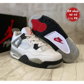 Nike Air Jordan 4 Retro (size40-45) White Gray