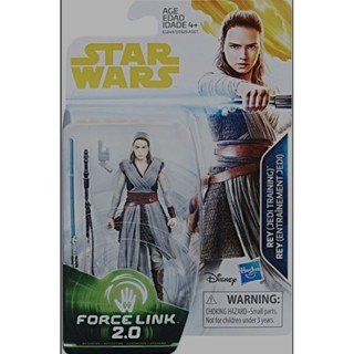 Star Wars Rey (Jedi Training) Force Link 2.0 Action Figure แพคมีรอยจากการขนส่ง