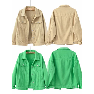 เสื้อแจ็คเก็ตยีนส์สไตล์เกาหลี ใส่ได้ทั้งชาย/หญิง พร้อมส่ง