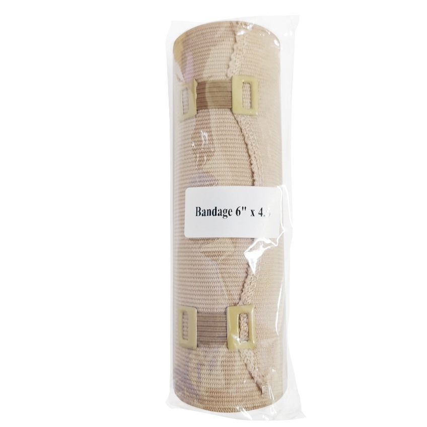 Elastic Bandage ผ้ายืดพันเคล็ด 6นิ้ว X 2.10M. (12ชิ้น/แพ็ค)