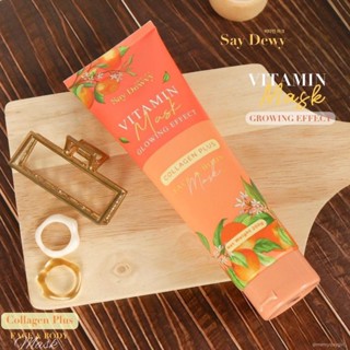 [ ฟรี ‼️ ผ้าสปาเกาหลี ] saydewvy vitaminmask 🍊 เซดิววี่ วิตามินมาส์กผิว Say dewvy vitamin mask