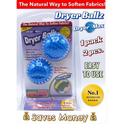 Dryer Balls ลูกบอลซักผ้าถนอมผ้า ไม่พันกัน