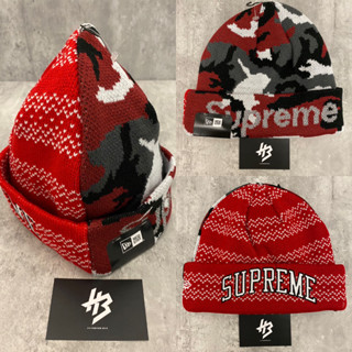 [ของแท้] Supreme New Era Split Beanie