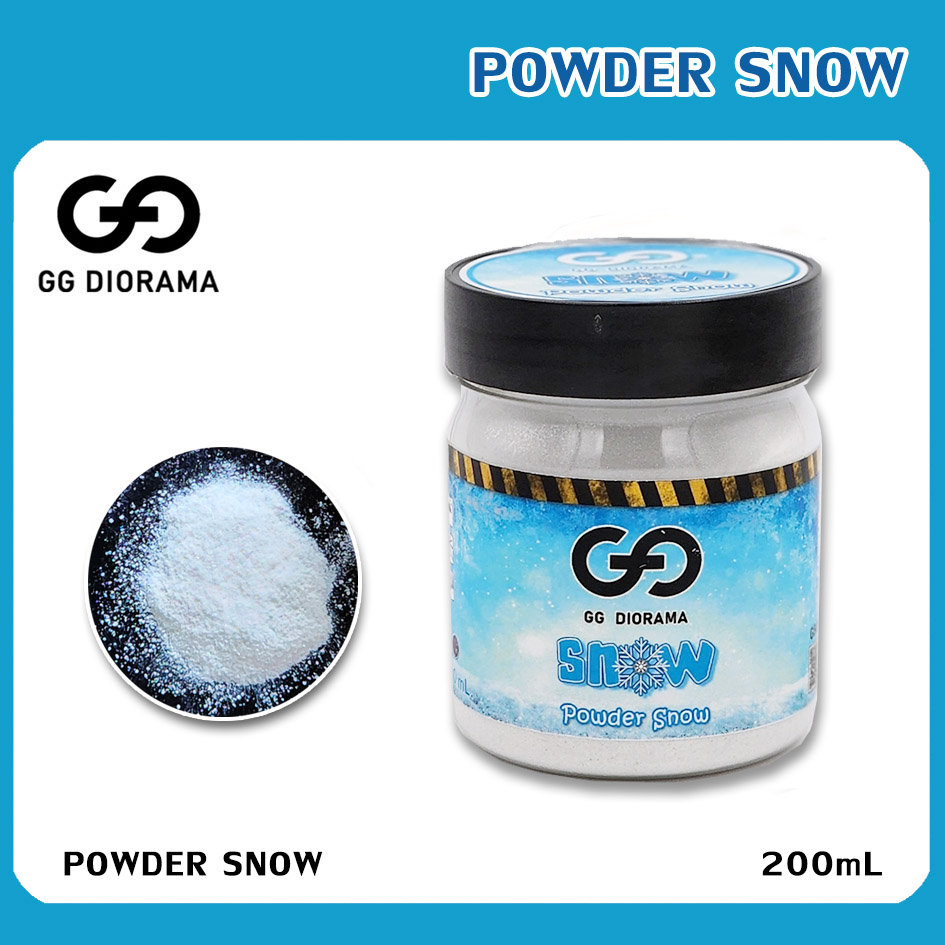 GGDIORAMA POWDER SNOW ผงโรยหิมะ ผงทำหิมะ สำหรับงานฉากจำลอง งานโมเดล