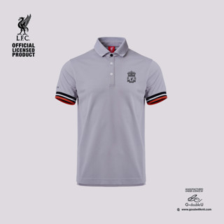 เสื้อโปโลผ้าโพลี  Liverpool รุ่น LFC-P085 สีเทาอ่อน  เขียวขี้ม้า ดำ