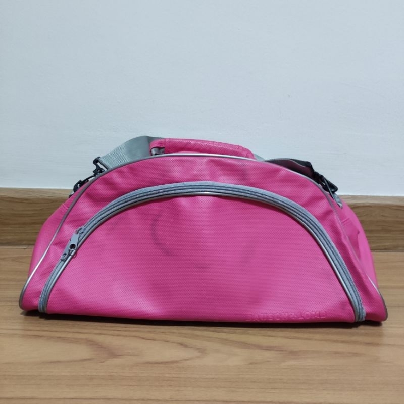 กระเป๋าเดินทางใบเล็ก แบบพกพา สีชมพูสดใส