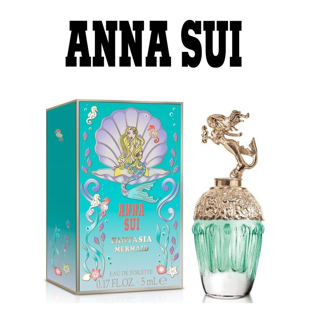 [SKU5100058] น้ำหอมแอนนาซุย Anna Sui Fantasia Mermaid EDT 5 ml แบบหัวแต้ม น้ําหอมหลงไหล พร้อมจัดส่งในไทย ส่งจากกรุงเทพ