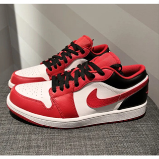 Air Jordan 1 Low รองเท้าบาสเก็ตบอลส้นเตี้ยสไตล์เรโทรที่ดูดซับแรงกระแทก【ของแท้ 100 %】