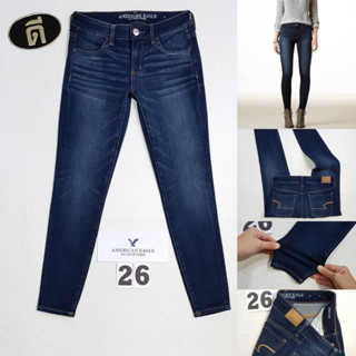 26.กางเกงยีนส์  AMERICAN EAGLEE SUPER SUPER STRETCH  X4  JEGGING ( 9893 ) เอววัดจริง 28