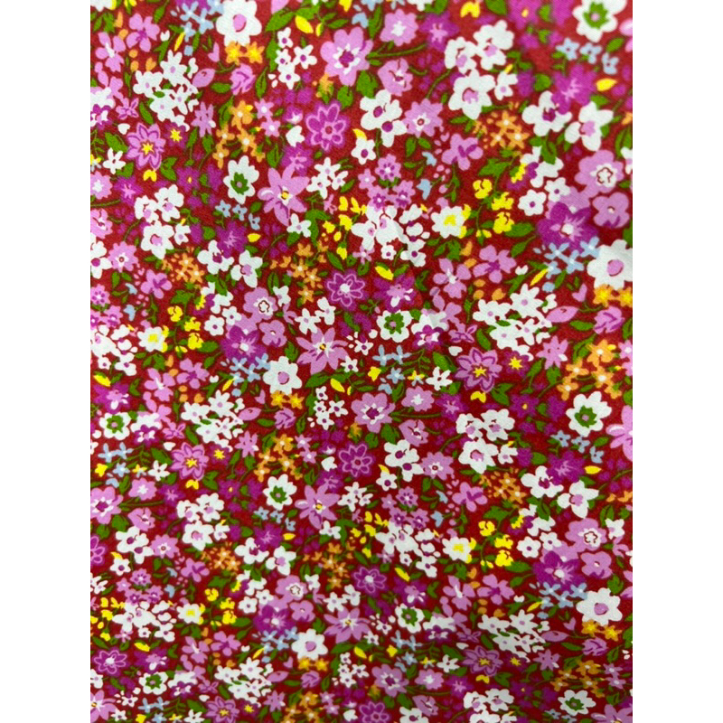 ผ้าพิมพ์ลายดอกเล็กผ้าเมตรCS00124Cotton100%พิมพ์ลาย