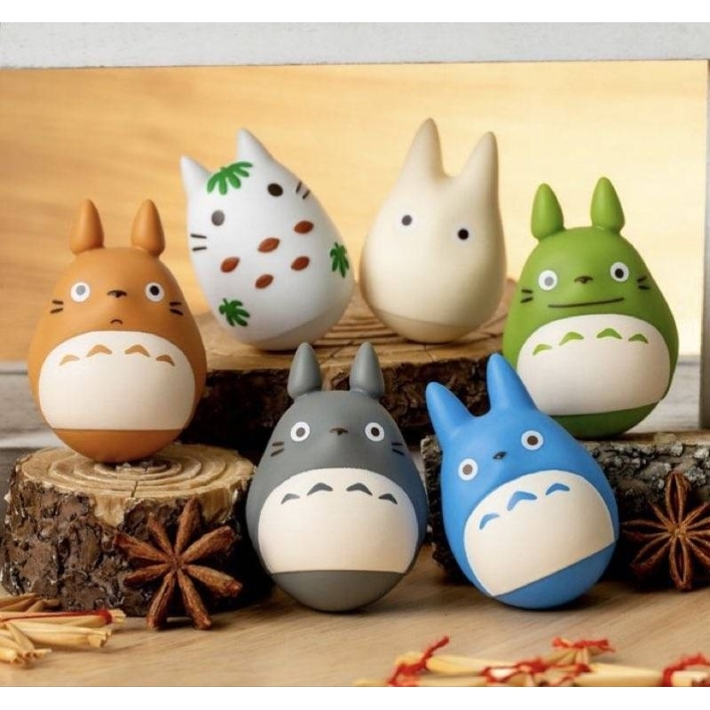 🍀 ของแท้ พร้อมส่ง 🍀 กล่องสุ่ม Totoro ตุ๊กตาล้มลุก จาก Studio Ghibli ( แบบสุ่ม )