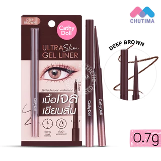 อายไลเนอร์ เคที่ดอลล์ อัลตร้า สลิม เจล ไลน์เนอร์ Cathy Doll Ultra Slim Gel Liner 2in1 0.07g.
