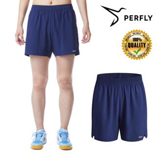 กางเกงแบดมินตันขาสั้นสำหรับผู้หญิง รุ่น 560 (สีกรมท่า) PERFLY