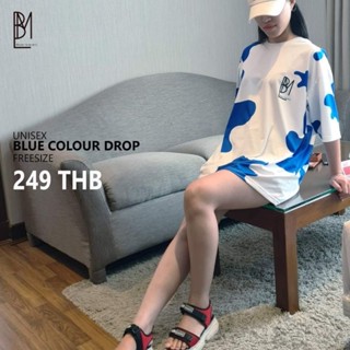 MBL เสื้อยืด oversize unisex "COLOUR DROP"