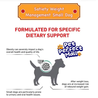 Royal Canin Satiety Small Dog 1.5kg โรยัลคานิน อาหารสุนัขพันธุ์เล็ก Satiety Weight Management ถุงขนาด 1.5 กก.
