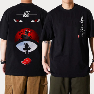 Uchiha Itachi shirt-Naruto เสื้อยืดพิมพ์ลายเสื้อผ้าเสื้อยืดผ้าฝ้ายแนวสตรีท